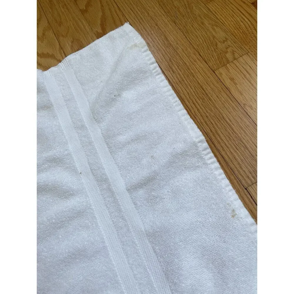 Ralph Lauren RL Polo Club Vintage Red White Large Beach Towel 34 X 66 Pony Logo